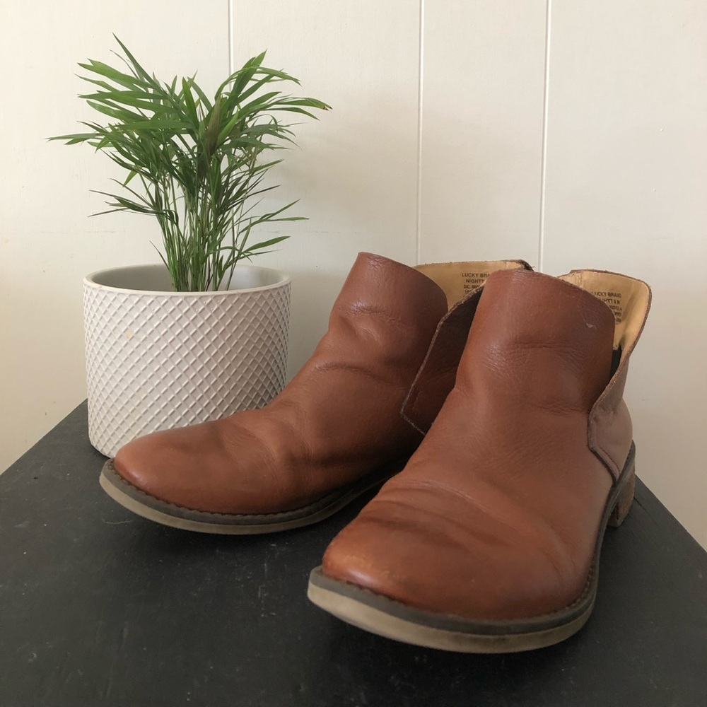 Lucky Brand leather bootie